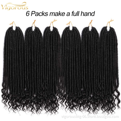 Vigorous dropship synthetic pre stretched braiding women hair wig long fashion cheap wig braided crochet marley extensions hair